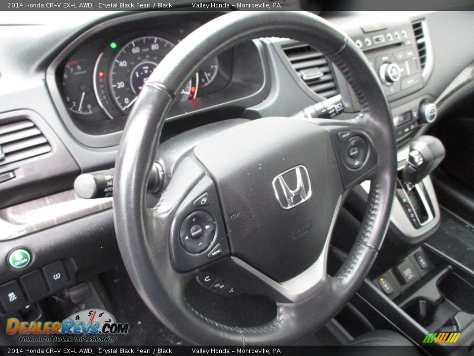 2014 Honda CR-V EX-L AWD Crystal Black Pearl / Black Photo #18