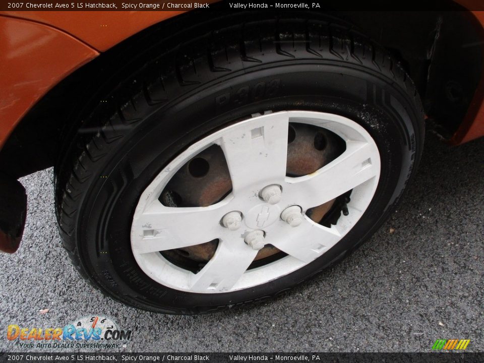 2007 Chevrolet Aveo 5 LS Hatchback Spicy Orange / Charcoal Black Photo #6