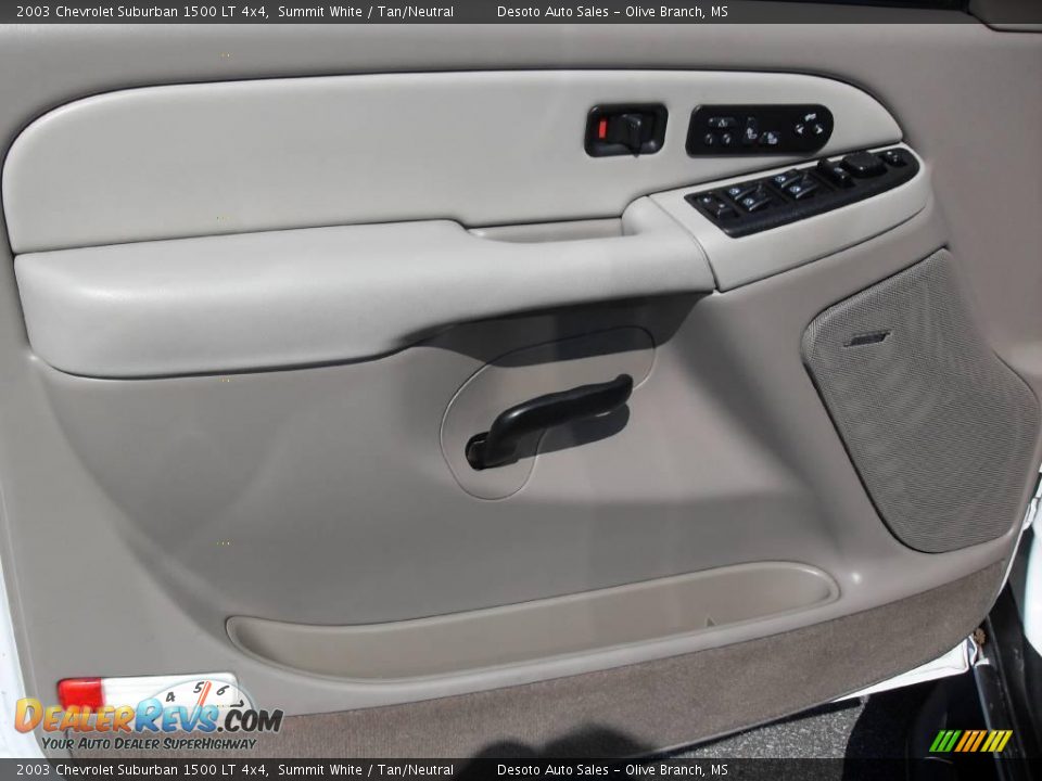 2003 Chevrolet Suburban 1500 LT 4x4 Summit White / Tan/Neutral Photo #16
