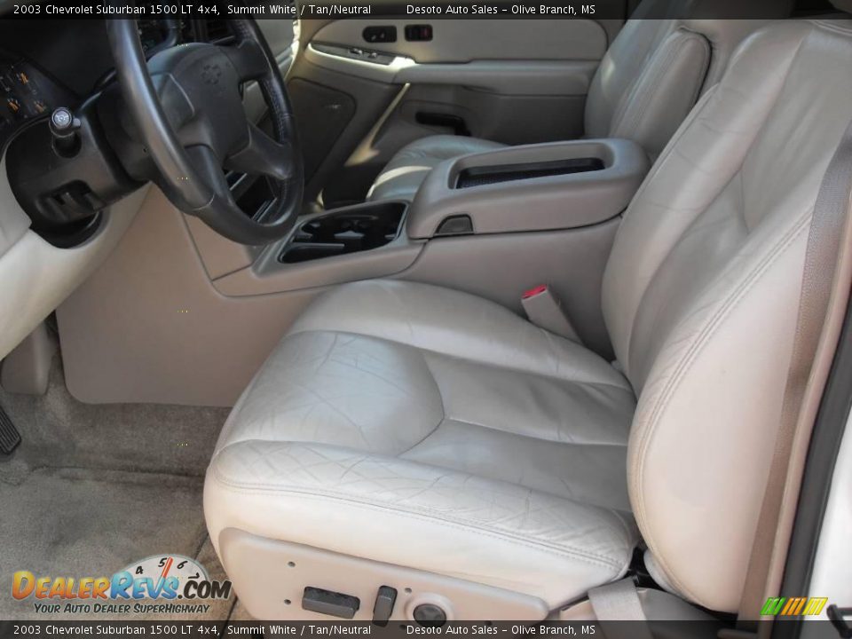 2003 Chevrolet Suburban 1500 LT 4x4 Summit White / Tan/Neutral Photo #17