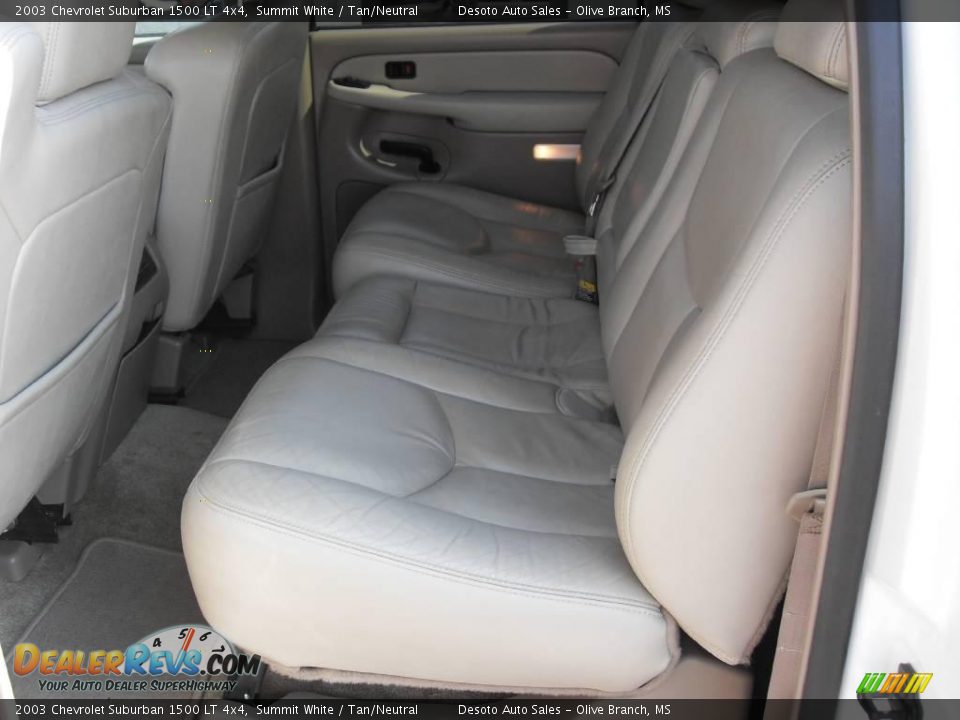 2003 Chevrolet Suburban 1500 LT 4x4 Summit White / Tan/Neutral Photo #18