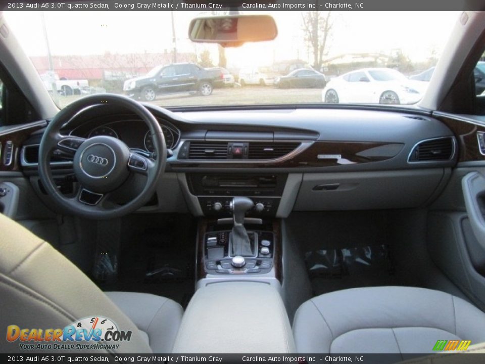 2013 Audi A6 3.0T quattro Sedan Oolong Gray Metallic / Titanium Gray Photo #13