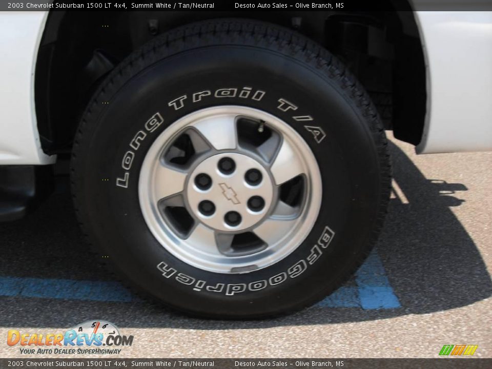 2003 Chevrolet Suburban 1500 LT 4x4 Summit White / Tan/Neutral Photo #22