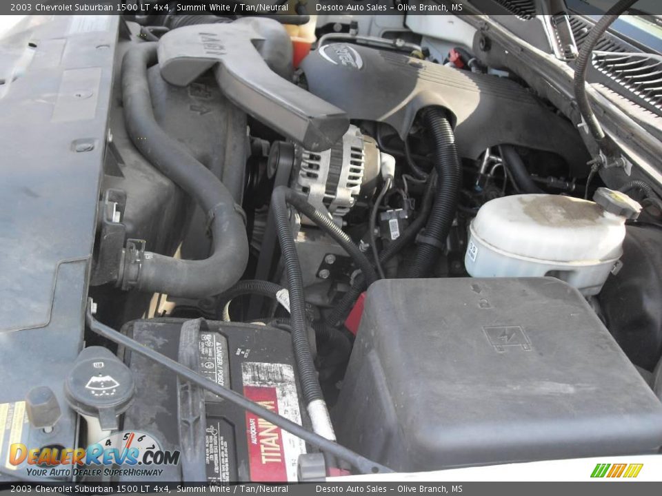 2003 Chevrolet Suburban 1500 LT 4x4 Summit White / Tan/Neutral Photo #25