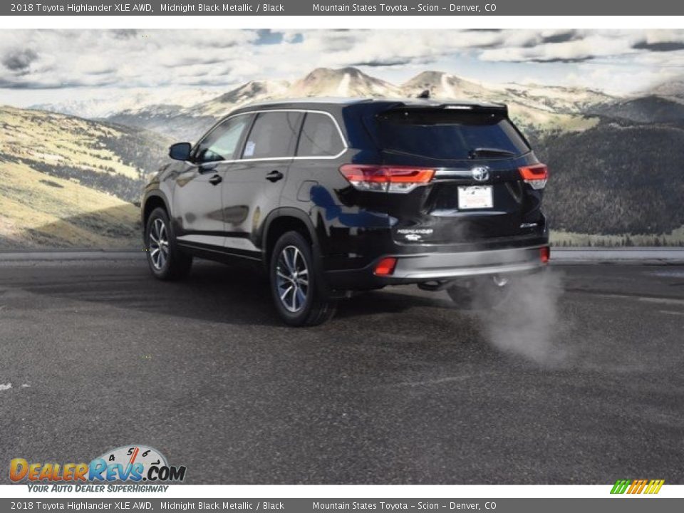 2018 Toyota Highlander XLE AWD Midnight Black Metallic / Black Photo #3
