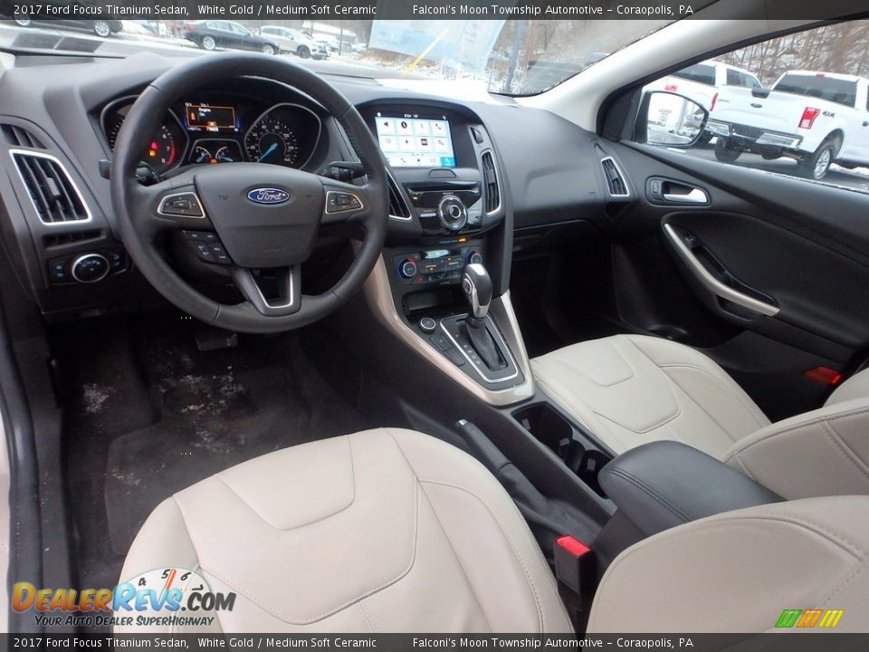 Medium Soft Ceramic Interior - 2017 Ford Focus Titanium Sedan Photo #17