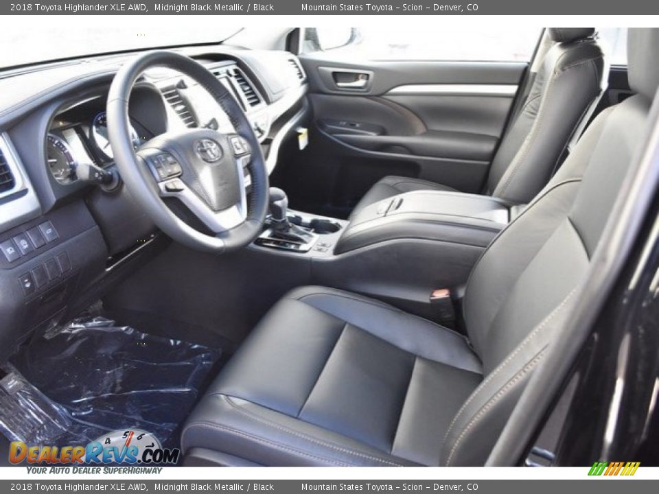 2018 Toyota Highlander XLE AWD Midnight Black Metallic / Black Photo #5