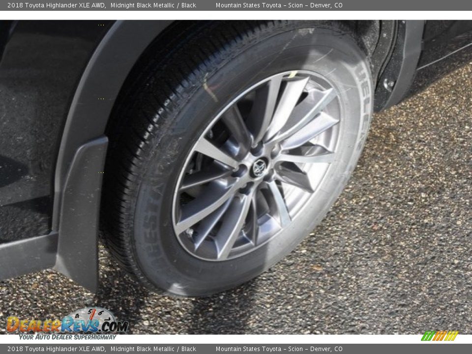 2018 Toyota Highlander XLE AWD Midnight Black Metallic / Black Photo #10