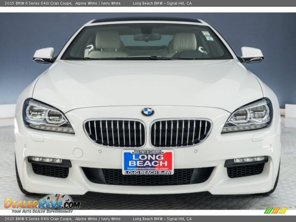 2015 BMW 6 Series 640i Gran Coupe Alpine White / Ivory White Photo #2