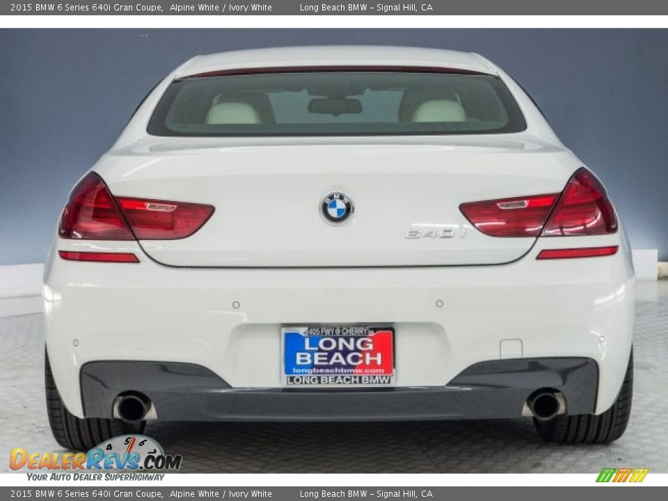 2015 BMW 6 Series 640i Gran Coupe Alpine White / Ivory White Photo #3