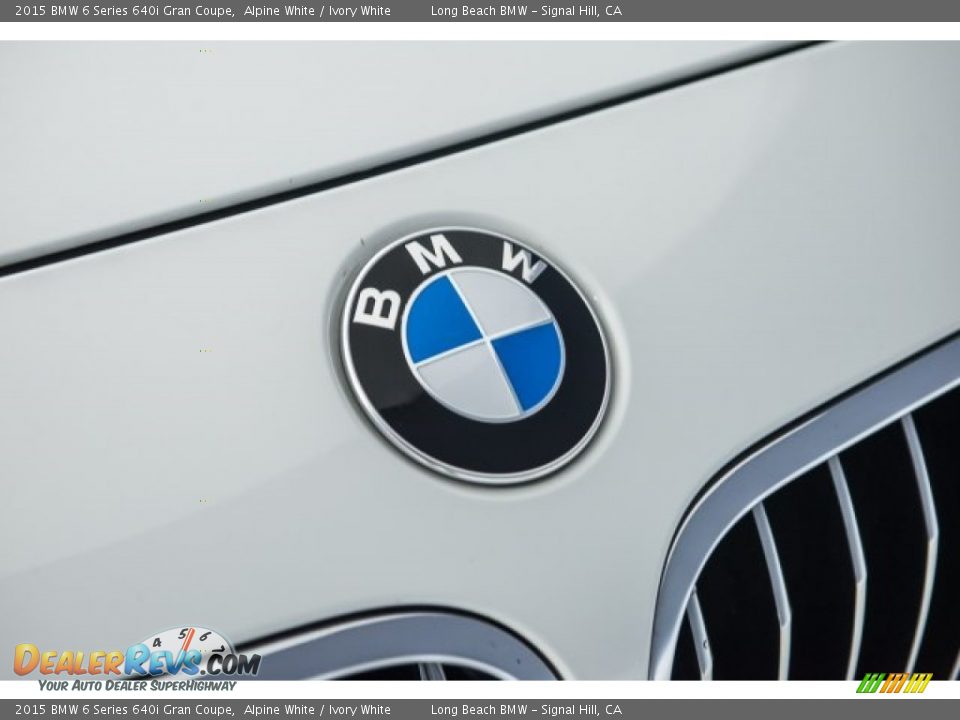 2015 BMW 6 Series 640i Gran Coupe Alpine White / Ivory White Photo #23