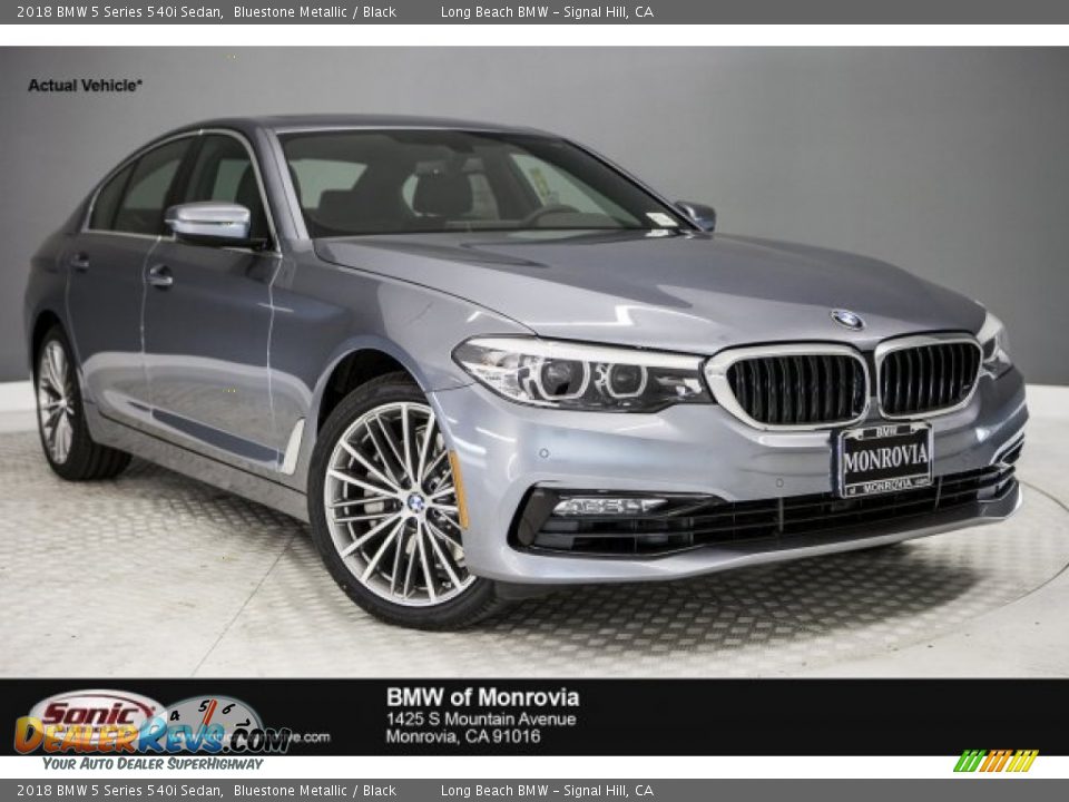 2018 BMW 5 Series 540i Sedan Bluestone Metallic / Black Photo #1