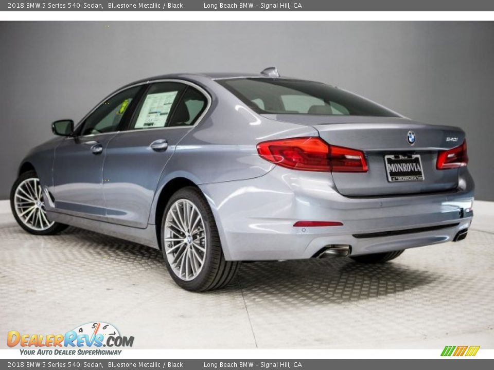 2018 BMW 5 Series 540i Sedan Bluestone Metallic / Black Photo #3