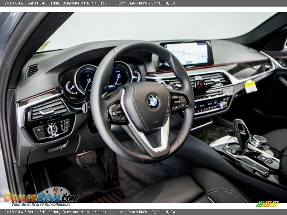 2018 BMW 5 Series 540i Sedan Bluestone Metallic / Black Photo #5