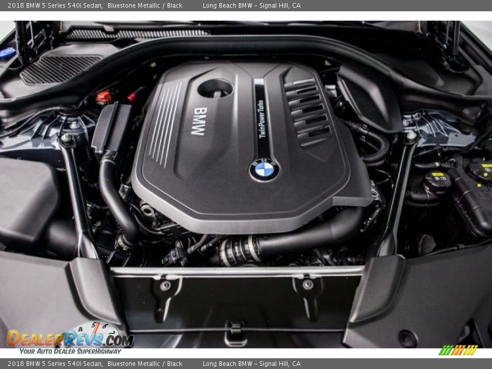 2018 BMW 5 Series 540i Sedan Bluestone Metallic / Black Photo #8