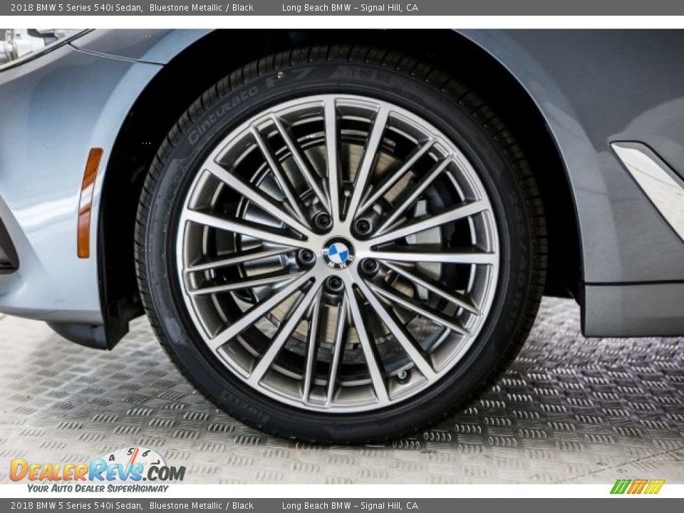 2018 BMW 5 Series 540i Sedan Bluestone Metallic / Black Photo #9