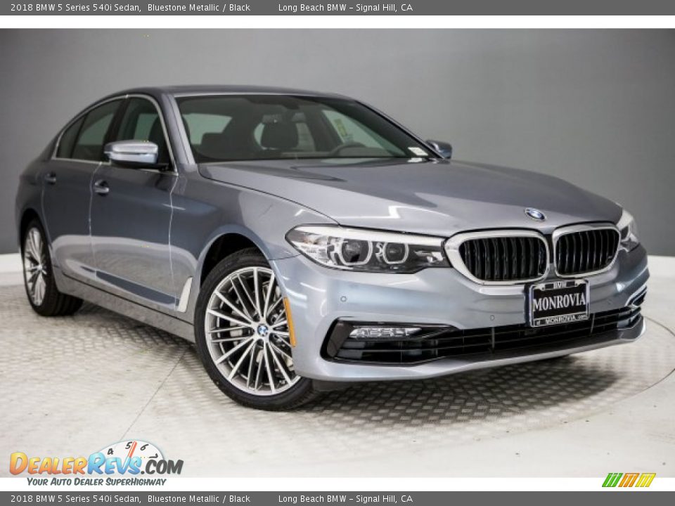 2018 BMW 5 Series 540i Sedan Bluestone Metallic / Black Photo #12