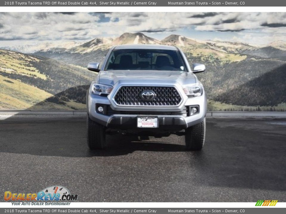 2018 Toyota Tacoma TRD Off Road Double Cab 4x4 Silver Sky Metallic / Cement Gray Photo #2