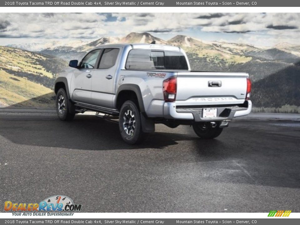 2018 Toyota Tacoma TRD Off Road Double Cab 4x4 Silver Sky Metallic / Cement Gray Photo #3