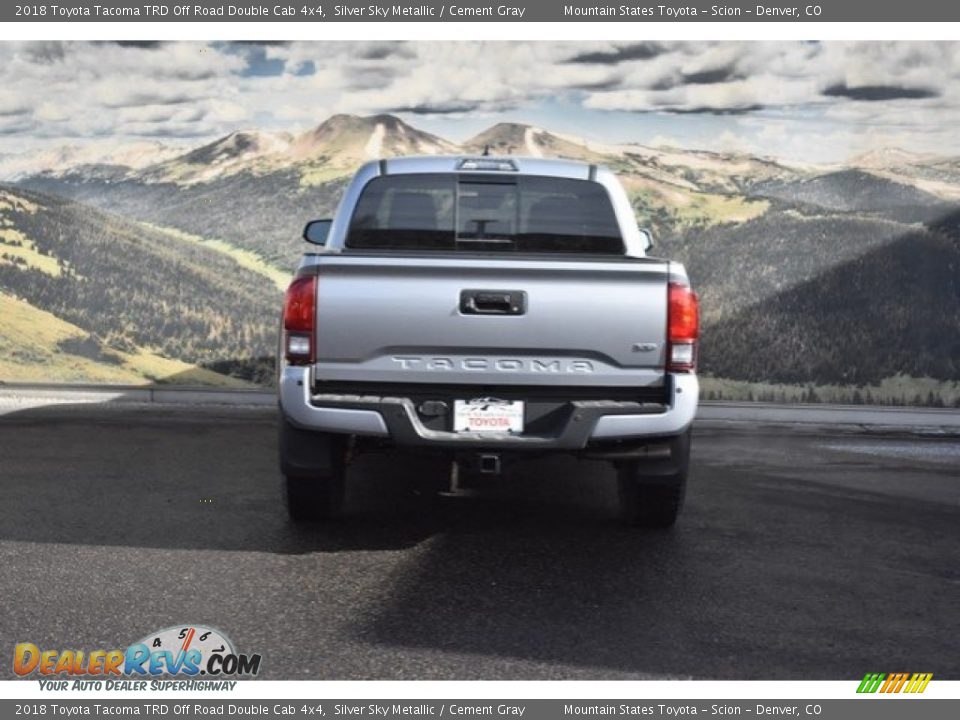 2018 Toyota Tacoma TRD Off Road Double Cab 4x4 Silver Sky Metallic / Cement Gray Photo #4