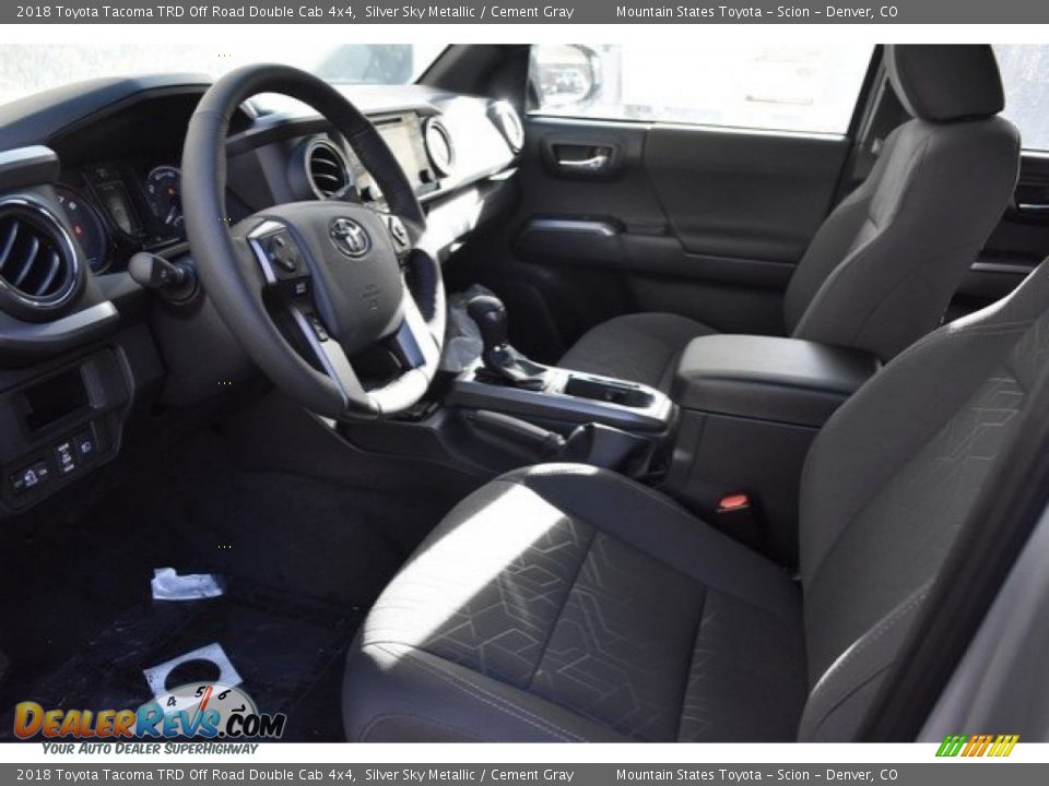 2018 Toyota Tacoma TRD Off Road Double Cab 4x4 Silver Sky Metallic / Cement Gray Photo #5