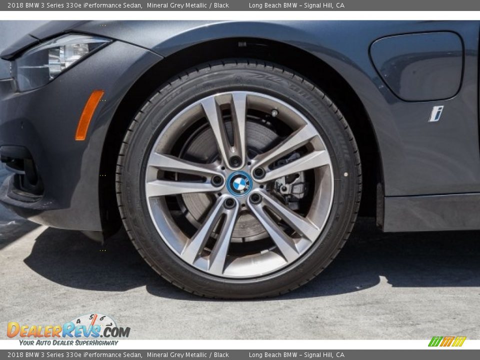 2018 BMW 3 Series 330e iPerformance Sedan Mineral Grey Metallic / Black Photo #9