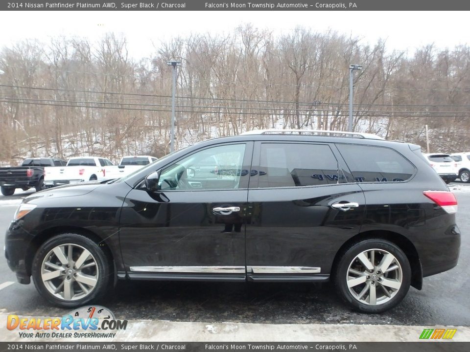 2014 Nissan Pathfinder Platinum AWD Super Black / Charcoal Photo #5