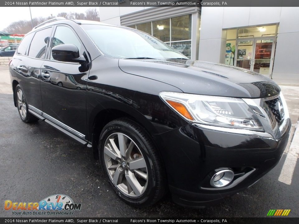 2014 Nissan Pathfinder Platinum AWD Super Black / Charcoal Photo #8