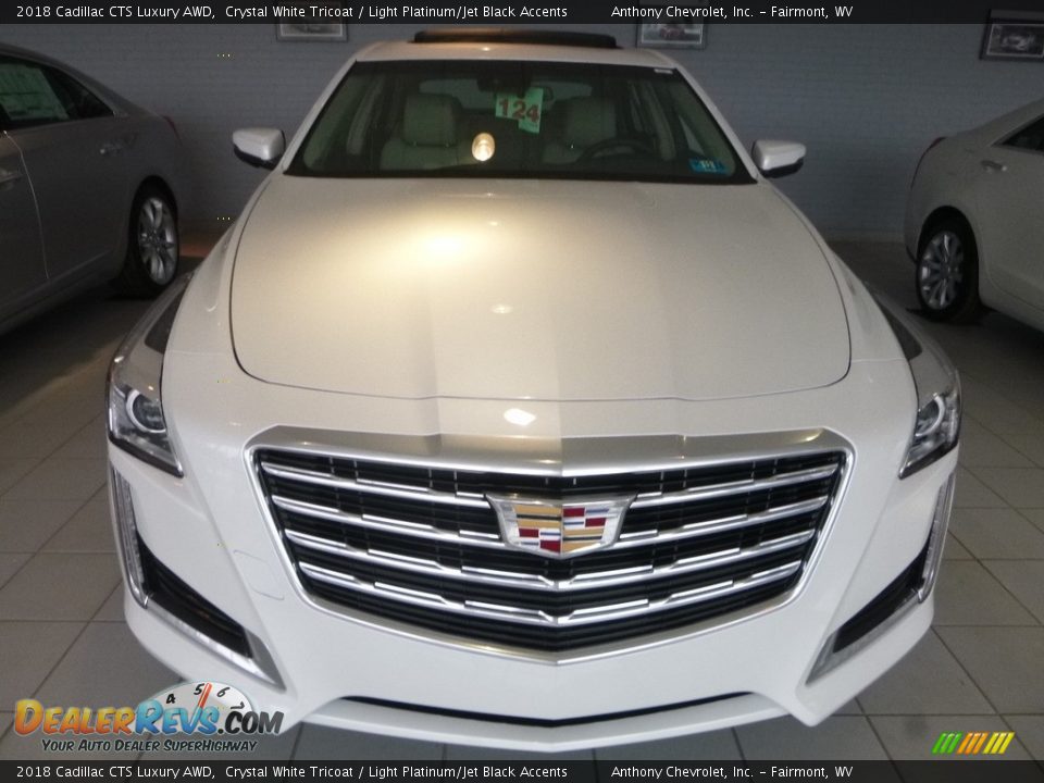 2018 Cadillac CTS Luxury AWD Crystal White Tricoat / Light Platinum/Jet Black Accents Photo #7