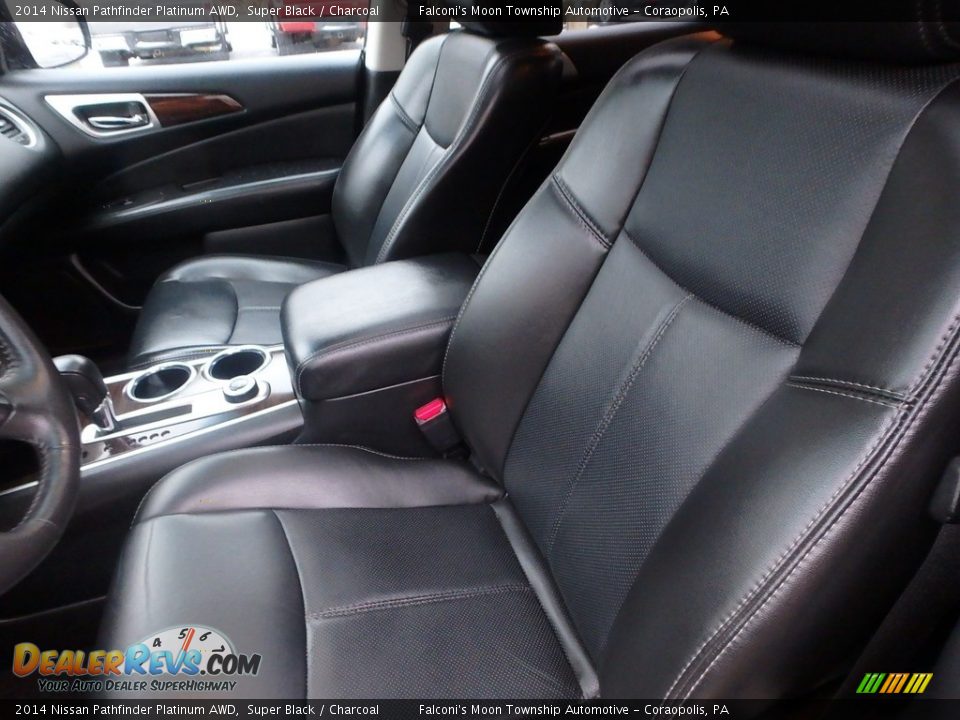 2014 Nissan Pathfinder Platinum AWD Super Black / Charcoal Photo #15
