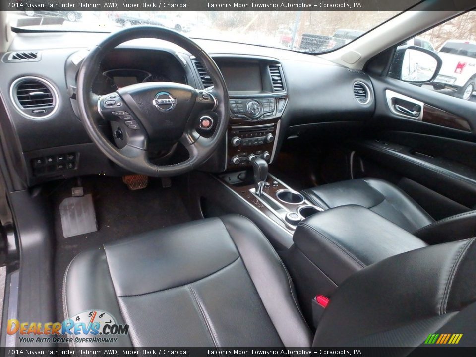 2014 Nissan Pathfinder Platinum AWD Super Black / Charcoal Photo #17