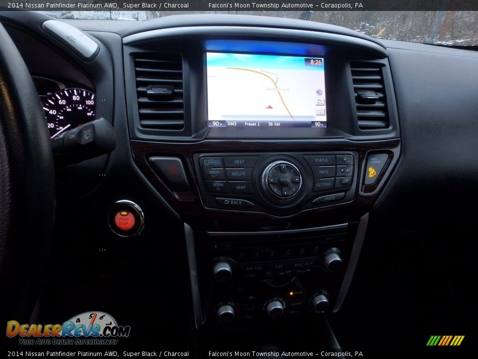2014 Nissan Pathfinder Platinum AWD Super Black / Charcoal Photo #22