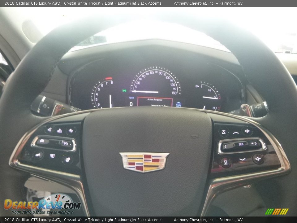 2018 Cadillac CTS Luxury AWD Crystal White Tricoat / Light Platinum/Jet Black Accents Photo #18