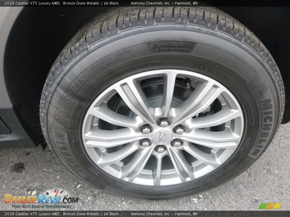 2018 Cadillac XT5 Luxury AWD Bronze Dune Metallic / Jet Black Photo #8
