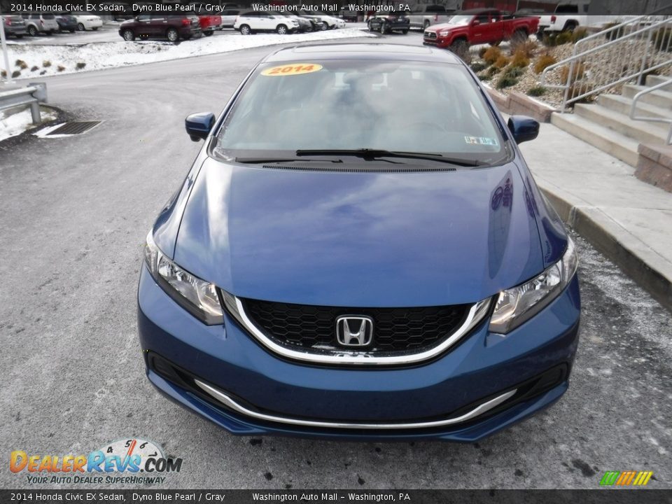2014 Honda Civic EX Sedan Dyno Blue Pearl / Gray Photo #5
