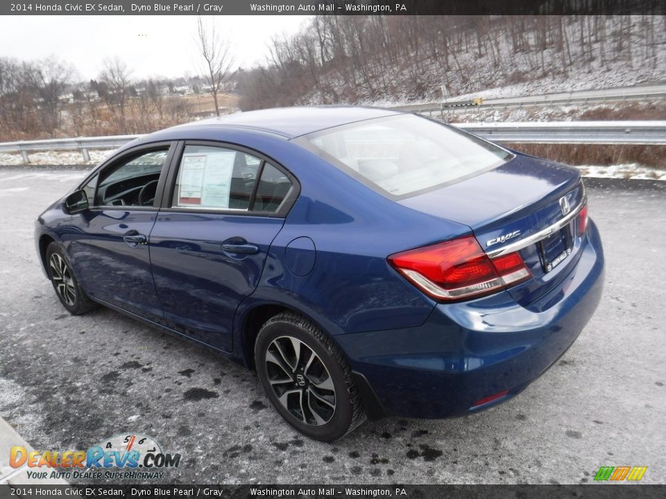 2014 Honda Civic EX Sedan Dyno Blue Pearl / Gray Photo #8