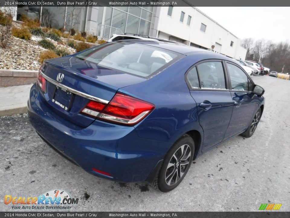 2014 Honda Civic EX Sedan Dyno Blue Pearl / Gray Photo #10