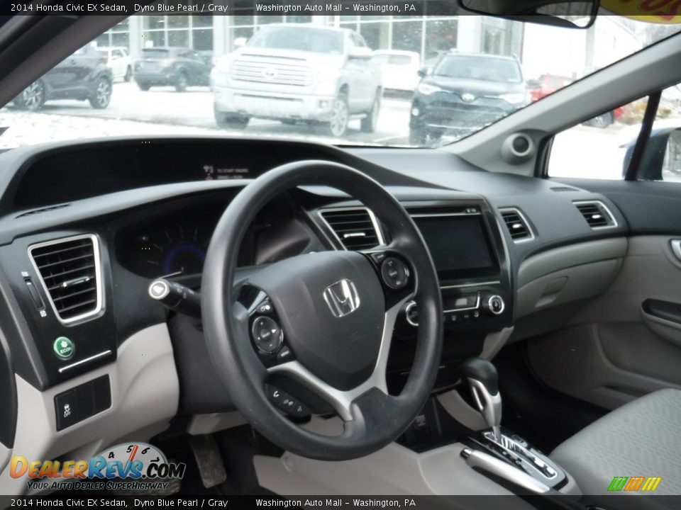 2014 Honda Civic EX Sedan Dyno Blue Pearl / Gray Photo #11