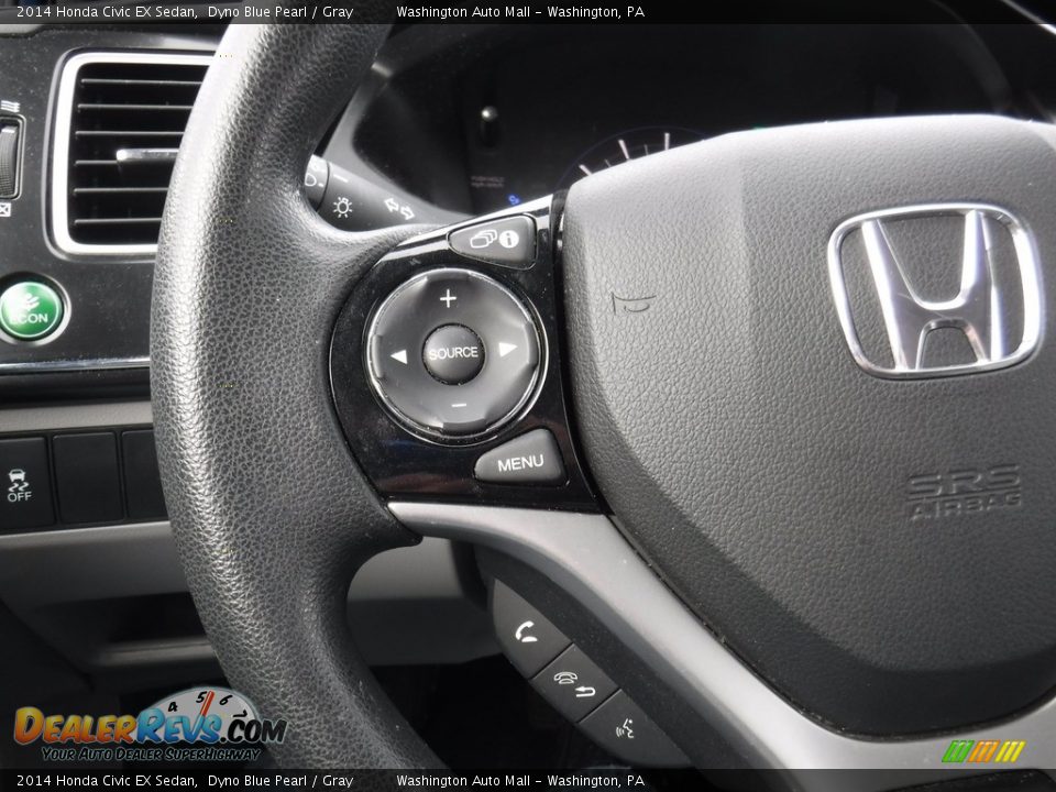2014 Honda Civic EX Sedan Dyno Blue Pearl / Gray Photo #20