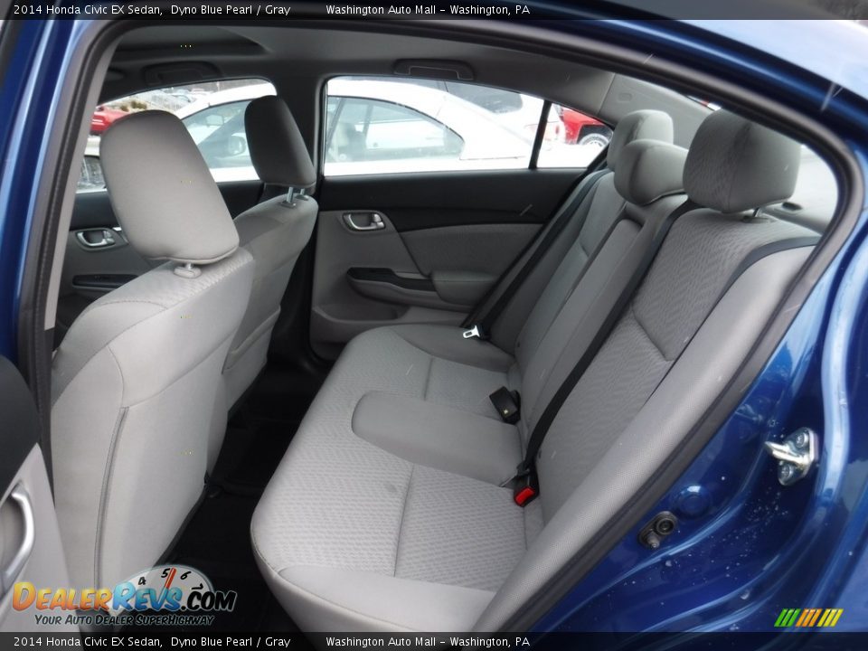 2014 Honda Civic EX Sedan Dyno Blue Pearl / Gray Photo #21