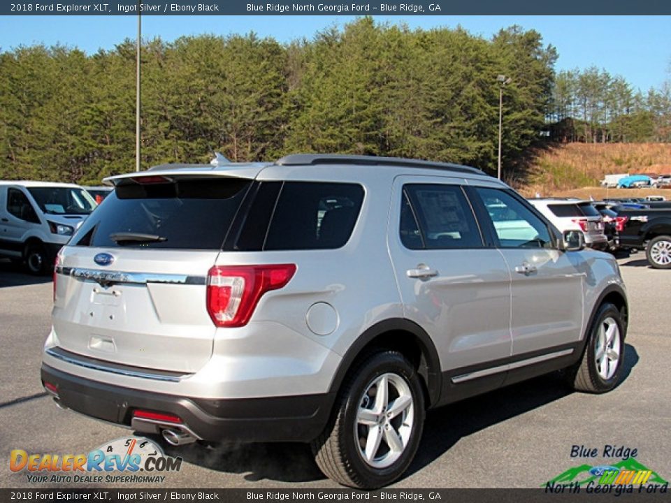 2018 Ford Explorer XLT Ingot Silver / Ebony Black Photo #5