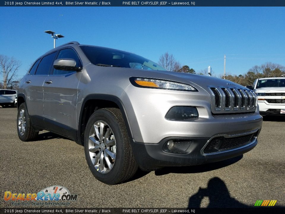 2018 Jeep Cherokee Limited 4x4 Billet Silver Metallic / Black Photo #1