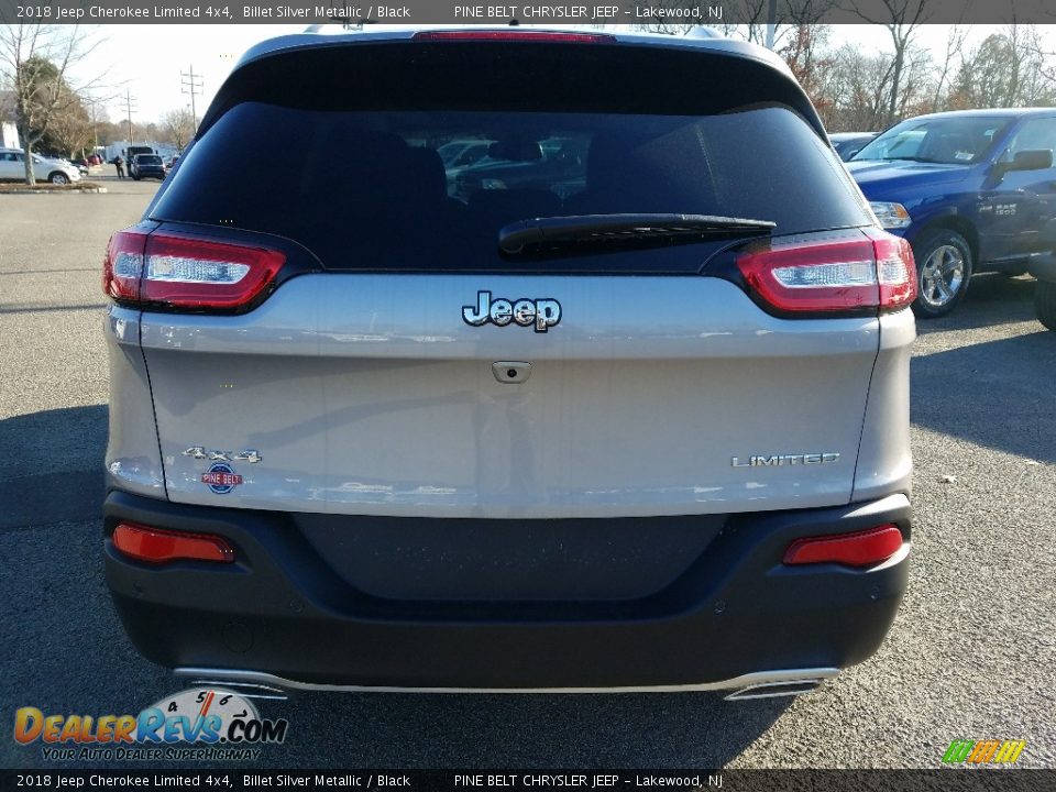 2018 Jeep Cherokee Limited 4x4 Billet Silver Metallic / Black Photo #5