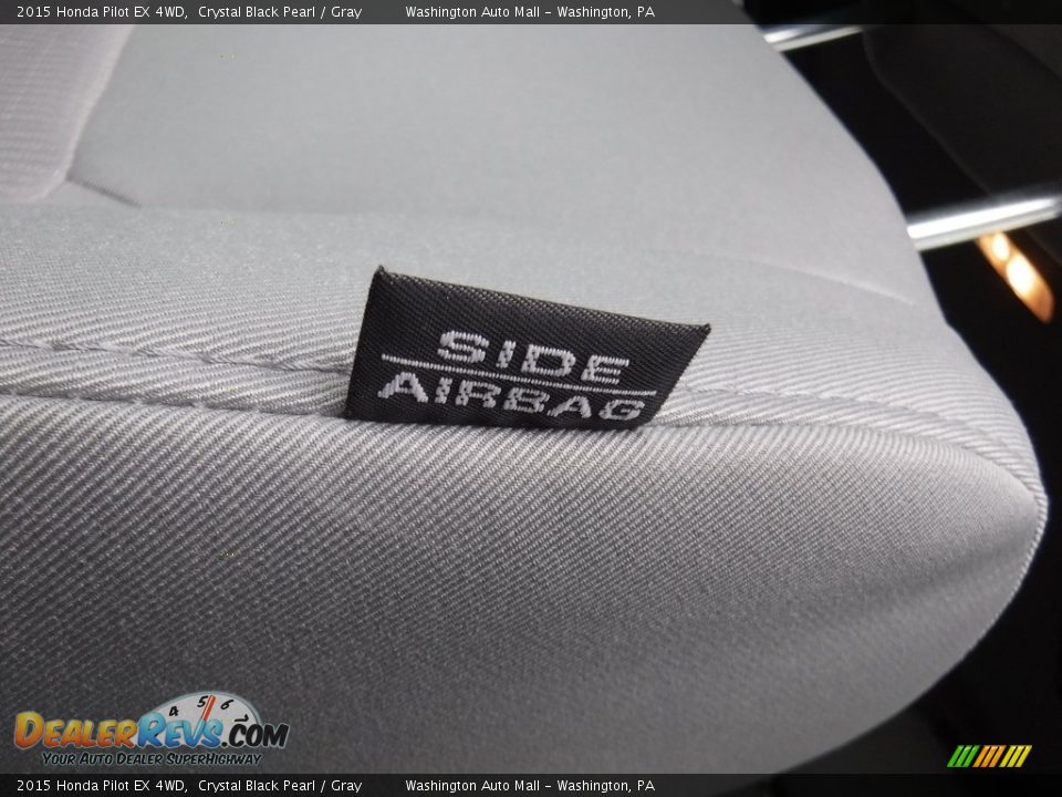2015 Honda Pilot EX 4WD Crystal Black Pearl / Gray Photo #16