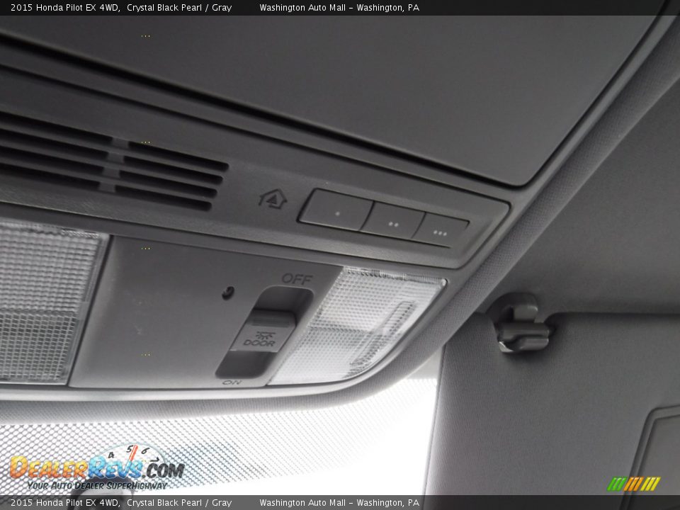 2015 Honda Pilot EX 4WD Crystal Black Pearl / Gray Photo #19