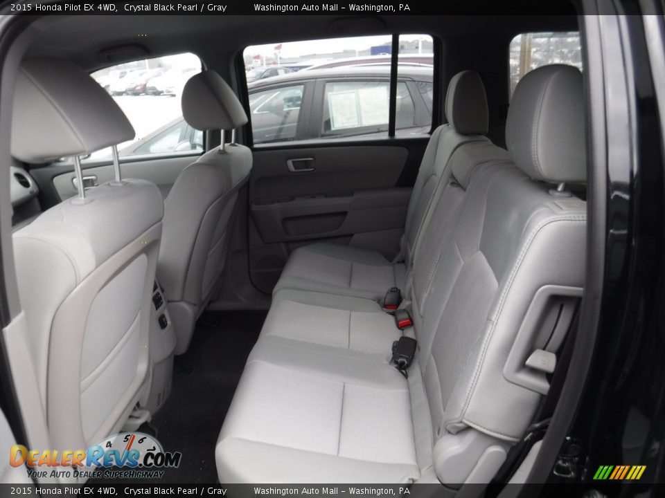 2015 Honda Pilot EX 4WD Crystal Black Pearl / Gray Photo #20