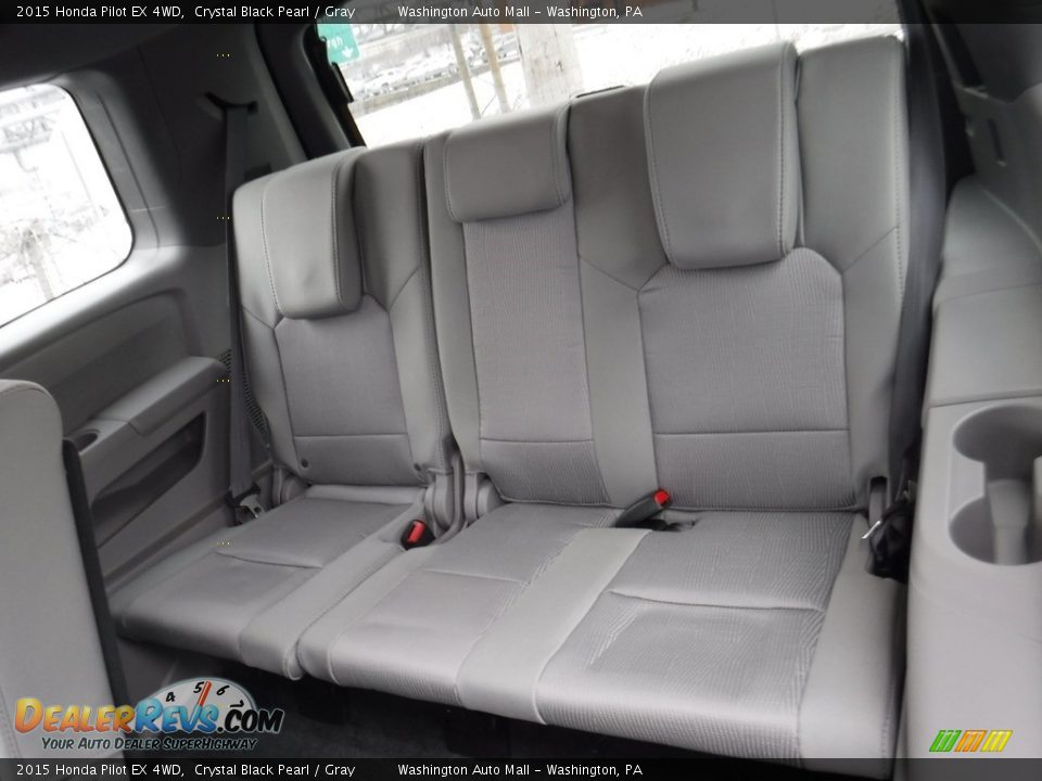 2015 Honda Pilot EX 4WD Crystal Black Pearl / Gray Photo #21