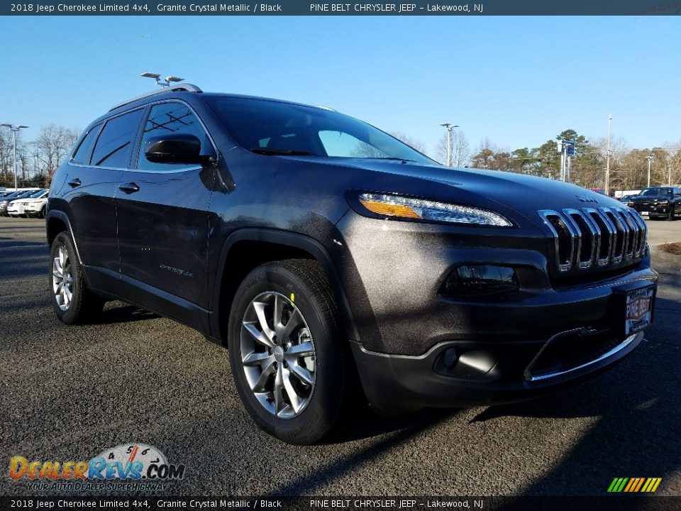 2018 Jeep Cherokee Limited 4x4 Granite Crystal Metallic / Black Photo #1