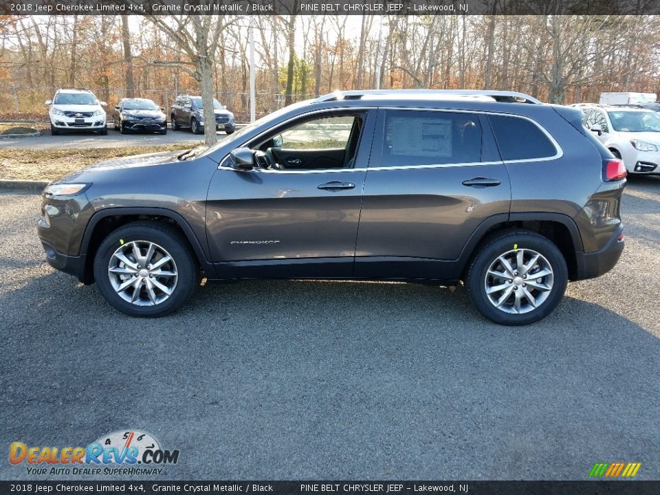 2018 Jeep Cherokee Limited 4x4 Granite Crystal Metallic / Black Photo #3