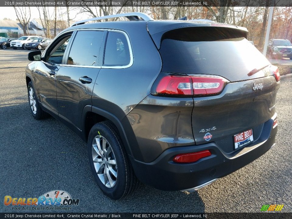 2018 Jeep Cherokee Limited 4x4 Granite Crystal Metallic / Black Photo #4